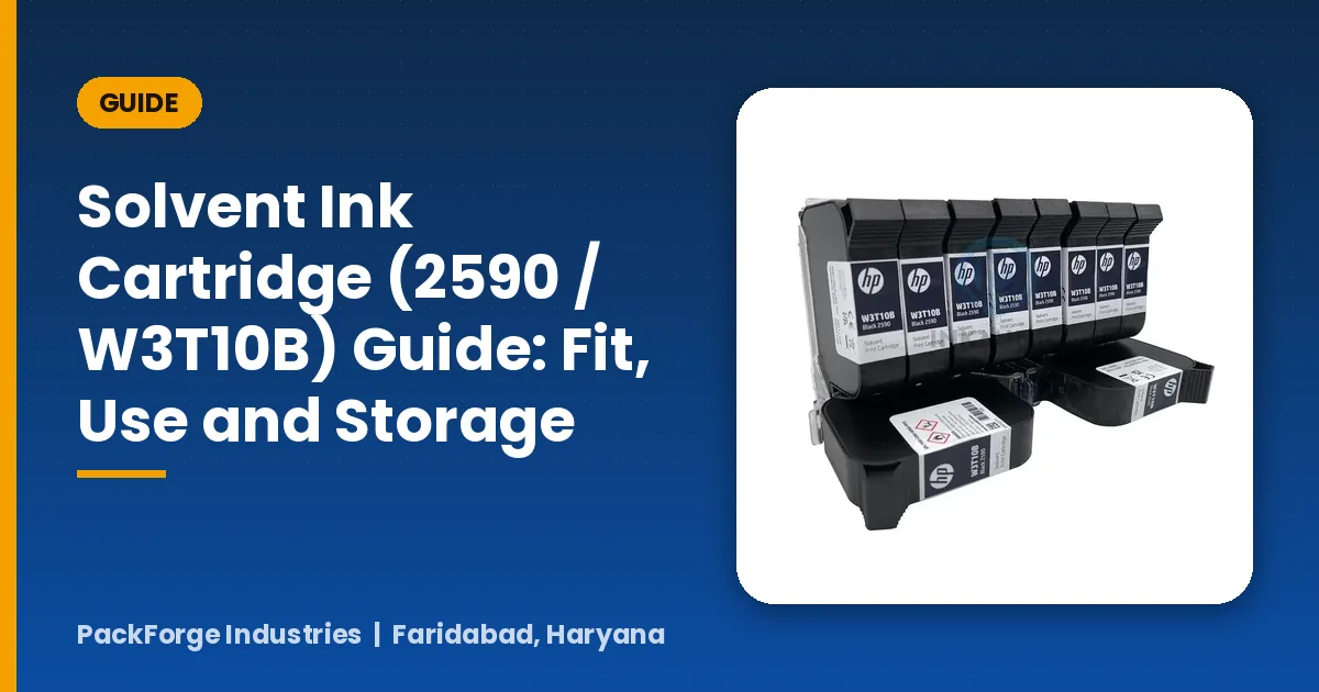 Solvent Ink Cartridge (2590 / W3T10B) Guide: Fit, Use and Storage