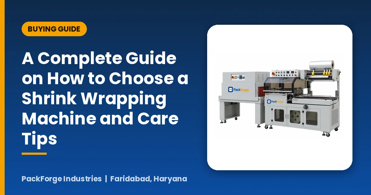 A Complete Guide on How to Choose a Shrink Wrapping Machine and Care Tips