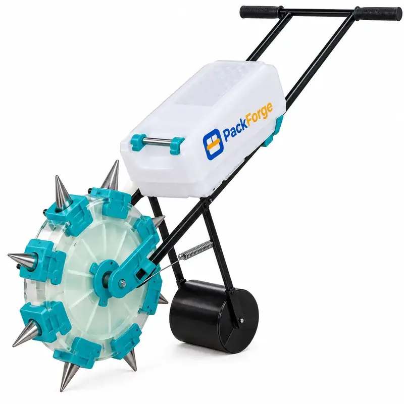 Adjustable Manual Seeder with Fertilizer Box