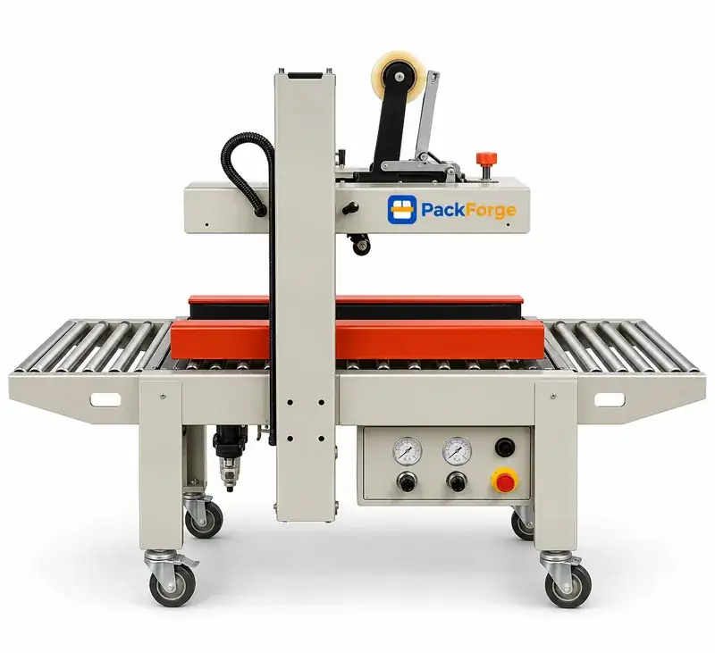 PackForge 5050Z Carton Sealer with Flap Folder