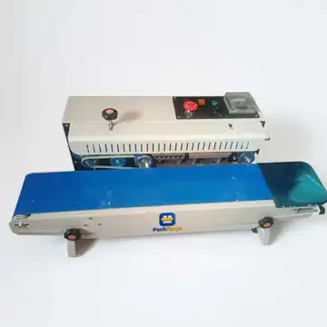 PackForge CS900 continuous band sealer with conveyor and control panel
