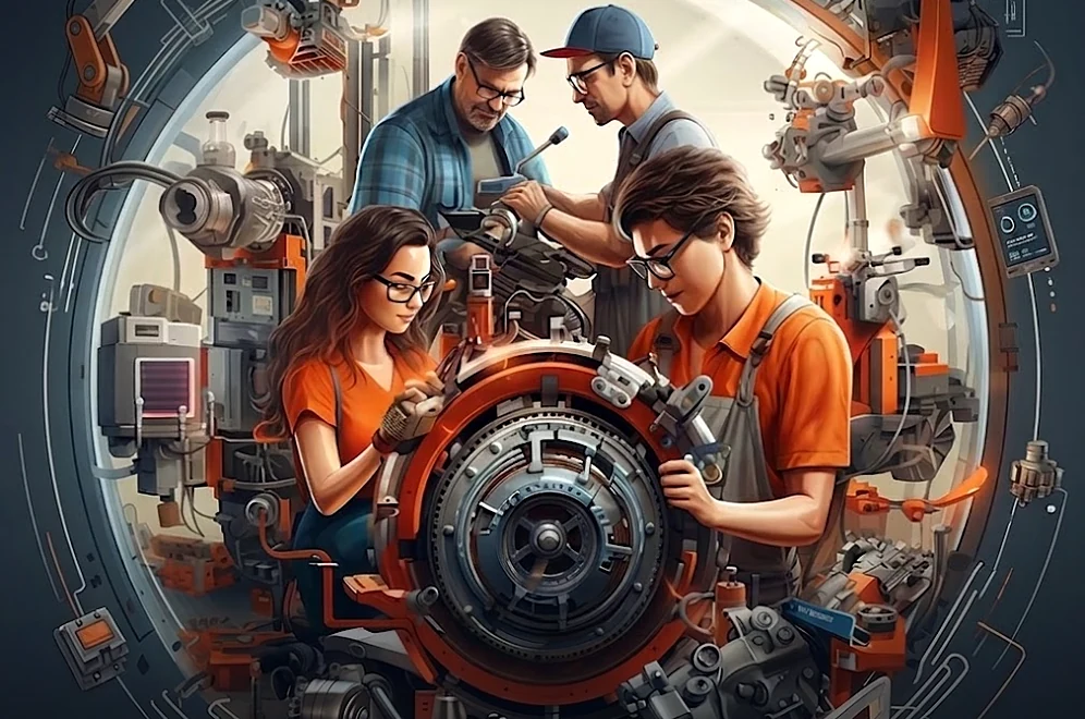 Genuine spare parts held in stock